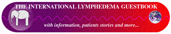 [Banner of the Lymphedema Guestbook.]
